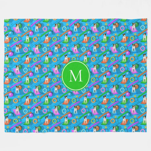 een andere partij van Parson Jack Russell Terrier Fleece Deken (Voorkant (Horizontaal))