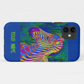 een andere psychedelische zebra Case-Mate iPhone case (Achterkant (horizontaal))