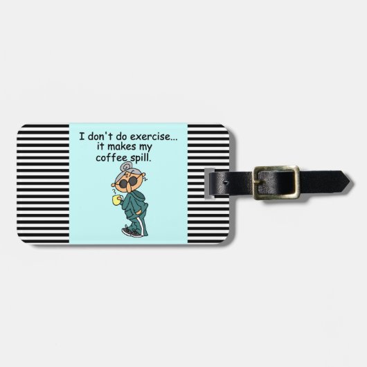 Een andere reden om niet uit te oefenen bagagelabel (Voorkant horizontaal)