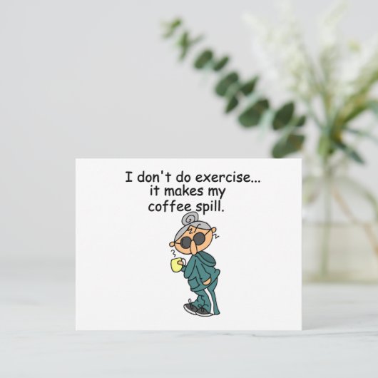 Een andere reden om niet uit te oefenen briefkaart (Staand voorkant)