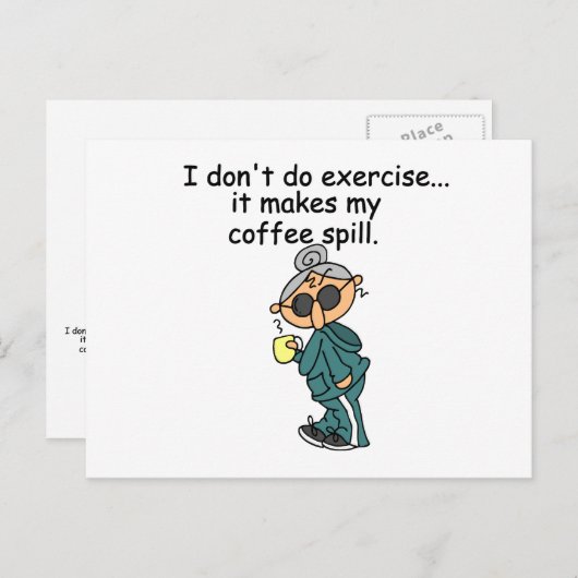 Een andere reden om niet uit te oefenen briefkaart (Voorkant / Achterkant)