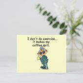 Een andere reden om niet uit te oefenen briefkaart (Staand voorkant)