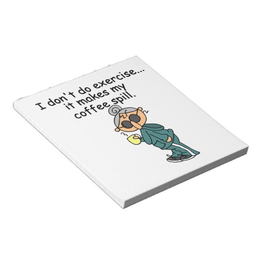 Een andere reden om niet uit te oefenen notitieblok (Schuin)