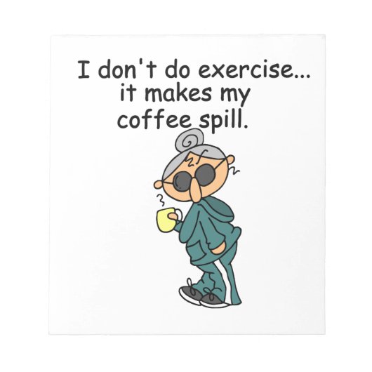 Een andere reden om niet uit te oefenen notitieblok (Voorkant)