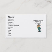 Een andere reden om niet uit te oefenen visitekaartje (Voorkant)