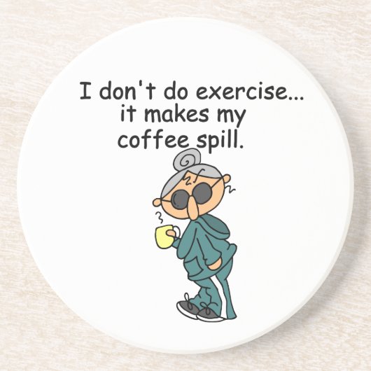 Een andere reden om niet uit te oefenen zandsteen onderzetter (Voorkant)