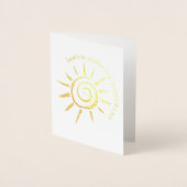 Een andere reis rond de zon Custom Birthday Real Folie Kaarten (Voorkant)