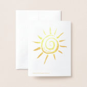 Een andere reis rond de zon Custom Birthday Real Folie Kaarten (Met envelop)