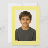 Een andere reis rond de zon gele retro verjaardag kaart (Achterkant)