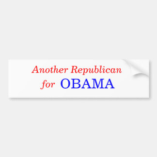 Een andere Republikein, OBAMA, voor Bumpersticker