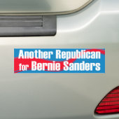 Een andere Republikein voor Bernie Sanders Bumpersticker (Op auto)
