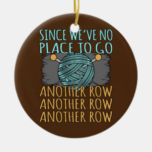 Een andere rij die Crocheter Crafter Crochet breek Keramisch Ornament