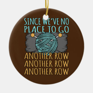 Een andere rij die Crocheter Crafter Crochet breek Keramisch Ornament