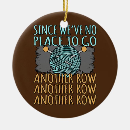 Een andere rij die Crocheter Crafter Crochet breek Keramisch Ornament (Voorkant)