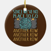 Een andere rij die Crocheter Crafter Crochet breek Keramisch Ornament (Achterkant)