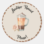 EEN ANDERE RONDE KOFFIE Sticker (Voorkant)