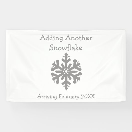 Een andere sneeuwvlok toevoegen spandoek (Horizontaal)