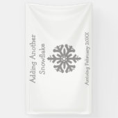 Een andere sneeuwvlok toevoegen spandoek (Verticaal)