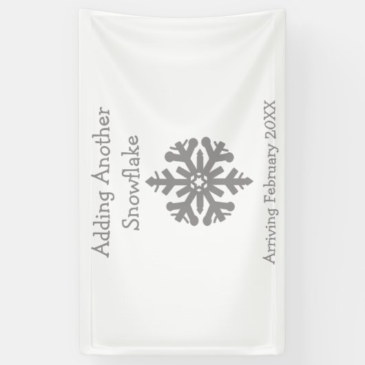 Een andere sneeuwvlok toevoegen spandoek (Verticaal)