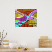 Een andere Springtime Abstract Poster (Keuken)