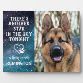 Een andere ster in de lucht - Custom Pet Dog Memor Fotoplaat (Voorkant)