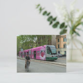 Een andere tram in Rome Briefkaart (Staand voorkant)