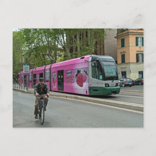 Een andere tram in Rome Briefkaart
