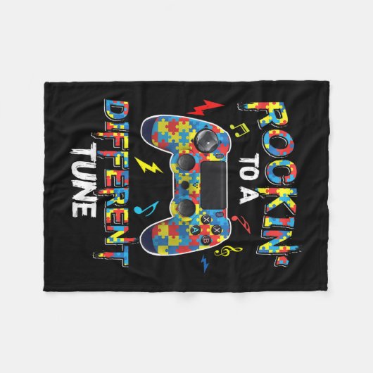 Een andere tunnelgame over autisme fleece deken (Voorkant (Horizontaal))