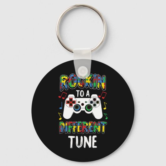 Een andere tunnelgame over autisme sleutelhanger (Voorkant)