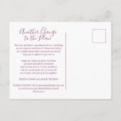 Een andere update om de bruiloft van de mulberry-h aankondigingskaart (Achterkant)