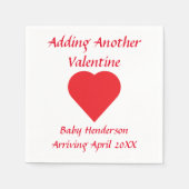 Een andere Valentijn toevoegen Servet (Voorkant)