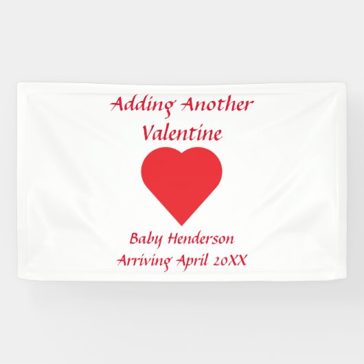 Een andere Valentijn toevoegen Spandoek (Horizontaal)