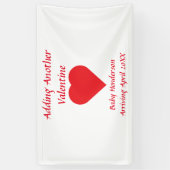 Een andere Valentijn toevoegen Spandoek (Verticaal)