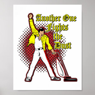 Een andere vecht tegen het reinigen van stofzuiger poster