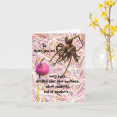 Een andere verjaardag grijpt je Spider Kaart (Gele Bloem)