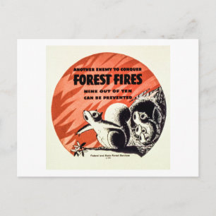 Een andere vijand om bosbranden  te veroveren briefkaart