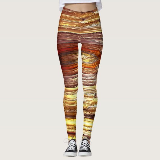 Een andere wereld Abstract Leggings (Voorkant)