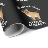 Een andere Wild Pun Hyenaf al Animal Pun Dark BG Cadeaupapier (Rol Hoek)