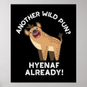 Een andere Wild Pun Hyenaf al Animal Pun Dark BG Poster (Voorkant)