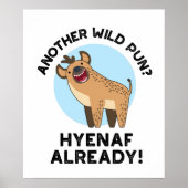 Een andere Wild Pun Hyenaf al Funny Animal Pun Poster (Voorkant)