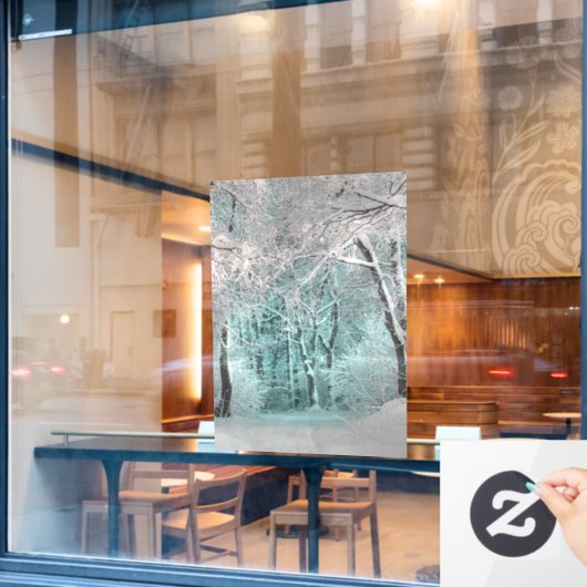 een andere winter wonderland 3 raamsticker (Cafe Raam)