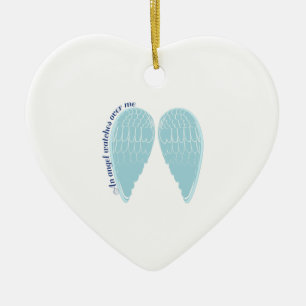 Een Angel kijkt over mij Keramisch Ornament