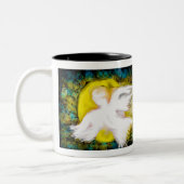 Een Angel om u te begeleiden Tweekleurige Koffiemok (Links)