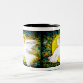 Een Angel om u te begeleiden Tweekleurige Koffiemok (Center)