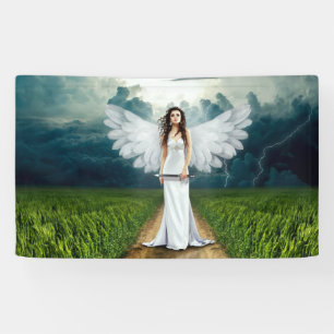Een Angels richting Spandoek