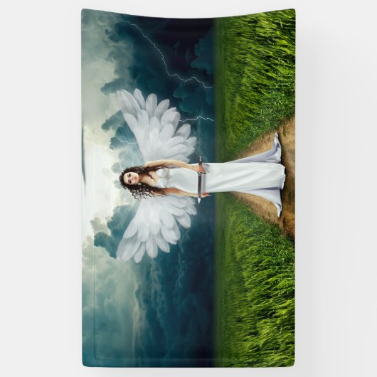 Een Angels richting Spandoek (Verticaal)