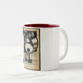 Een Angry Silence... de Biscuit Barrel. Tweekleurige Koffiemok (Voorkant rechts)