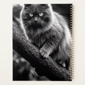 Een angstaanjagende blik van een nachtkat planner (Achterkant)