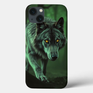 Een angstaanjagende blik van een nachtwolf Case-Mate iPhone case
