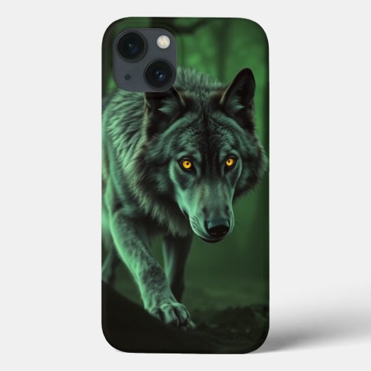 Een angstaanjagende blik van een nachtwolf Case-Mate iPhone case (Achterkant)